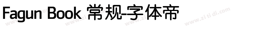 Fagun Book 常规字体转换